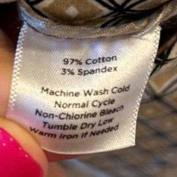 Talbots Print Cropped/Capri Pants - Size 10 - Picture 3 of 5